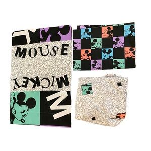 Vintage Mickey Mouse Disney Twin Sheet Set Nostalgia